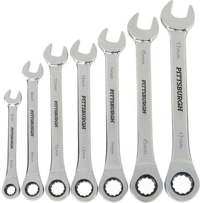 Pittsburgh Professional Piece Sae Ratcheting Combo Wrench Set