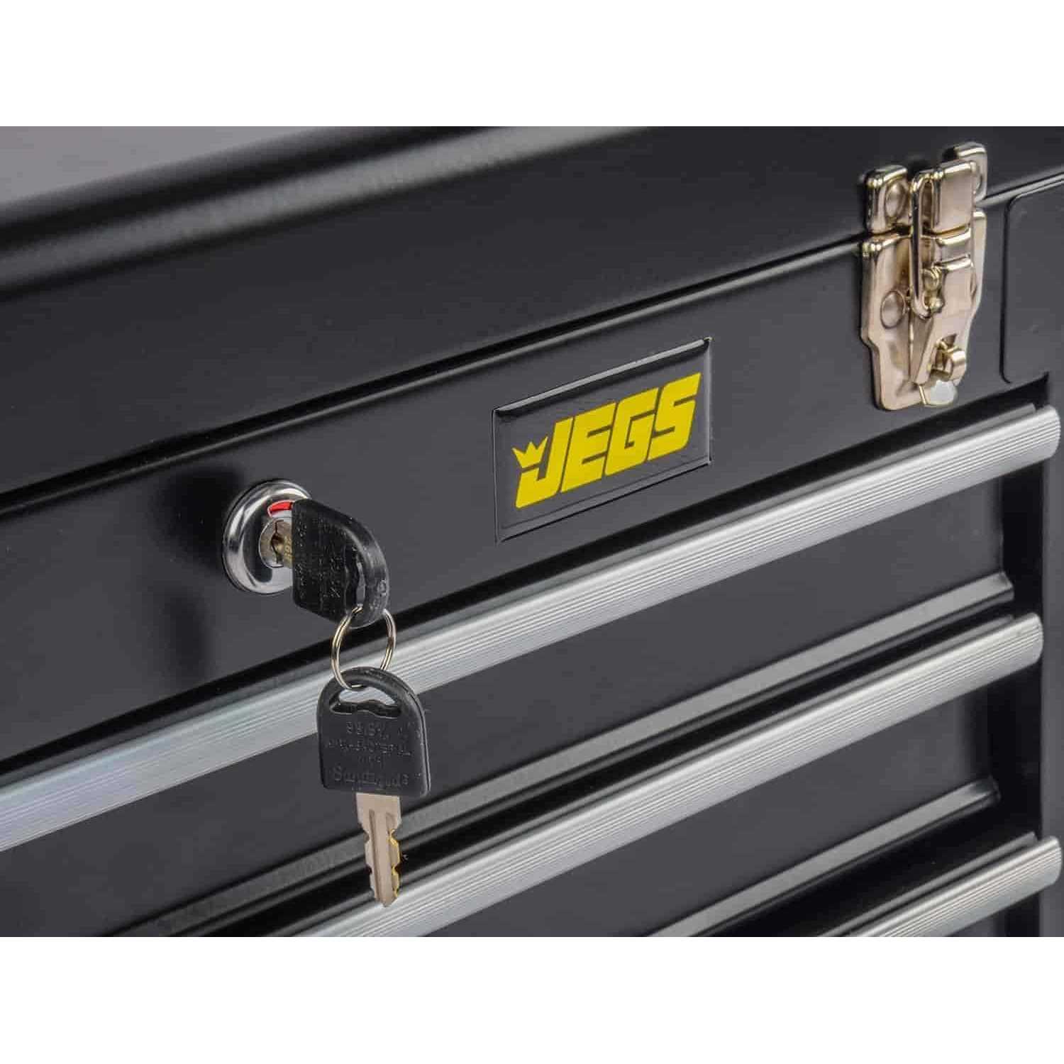 JEGS 81400 Portable 3 Drawer Tool Box - Hardware Tools for Work and Home